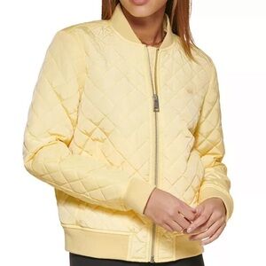 Women's Levi's® Diamond Quilted Bomber Jacket, Size Small, Popcorn